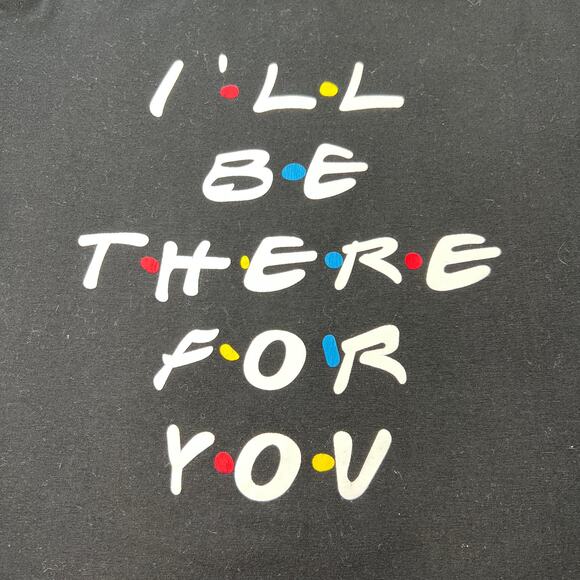 NBC Friends I'll Be There For You Black Tee Small - Picture 1 of 6